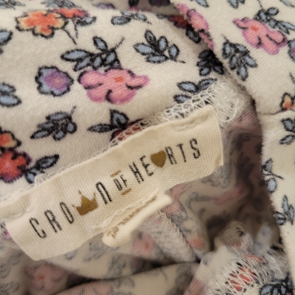 Floral Top and Pants Set with Pink Vest - Picture 3 of 4